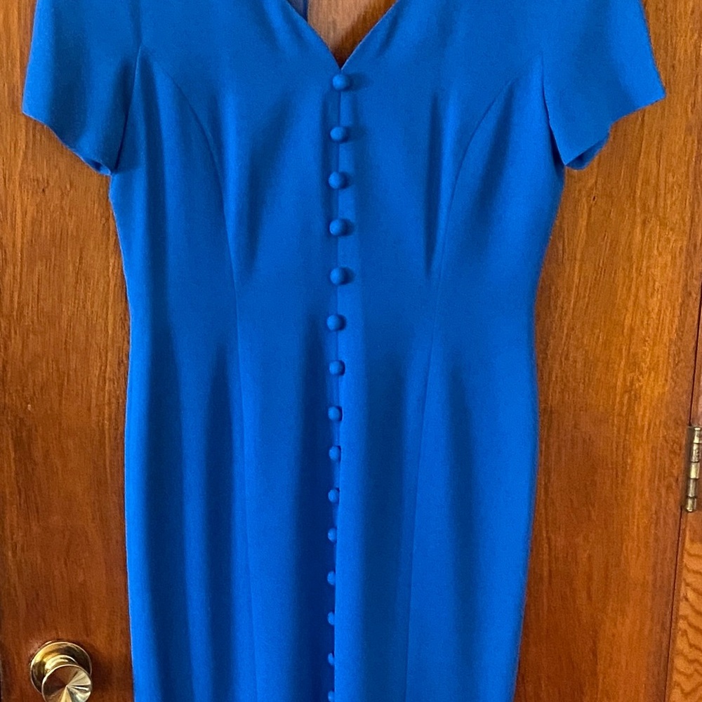 Jones New York Royal Blue Midi Dress